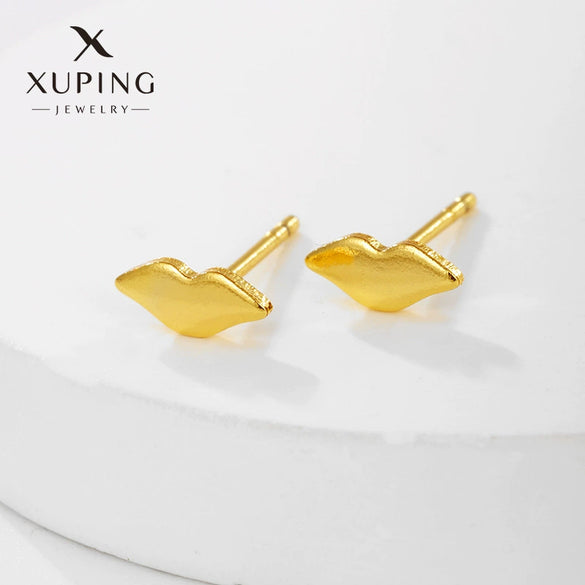 Alloy Sweet Style Flower Earrings For Women Electroplated