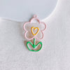 Alloy Sweet Style Macaron Color Flower Earrings And Hair Accessories Diy Handmade Jewelry
