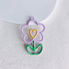 Alloy Sweet Style Macaron Color Flower Earrings And Hair Accessories Diy Handmade Jewelry
