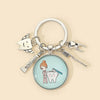 Alloy Teeth Shaped Keychain Pendant Jewelry