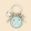 Alloy Teeth Shaped Keychain Pendant Jewelry