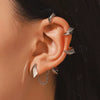 Alloy Thorn Spine Bone Mechanical Style Electroplated Ear Clip For Men And Women