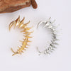 Alloy Thorn Spine Bone Mechanical Style Electroplated Ear Clip For Men And Women