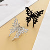 Alloy Three Dimensional Large Butterfly Women's Retro Niche Fashion Exaggerated Temperament Ring With Electroplating