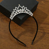 Alloy Threedimensional Rhinestone Hairband For Girls Electroplated Hair Accessories