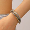 Alloy Threewire Winding Spring Collar Bracelet And Necklace Electroplating Metal Punk Hiphop Unisex