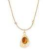 Alloy Tiger Eye Stone Geometric Retro Necklace For Women