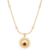 Alloy Tiger Eye Stone Geometric Retro Necklace For Women