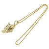 Alloy Tiger Pendant Necklace With Diamond Cuban Chain Fashion Hip Hop Style Zodiac And Animal Pattern