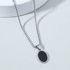 Alloy Titanium Steel Hip Hop Geometric Pendant Necklace Electroplating For Men And Women