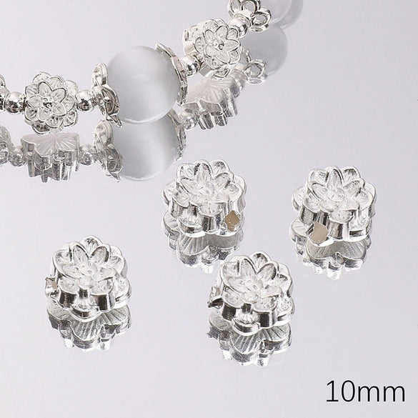 Alloy Torus Spacer Bead Handmade Diy Beaded Material Bracelet Necklace Accessories With Electroplating