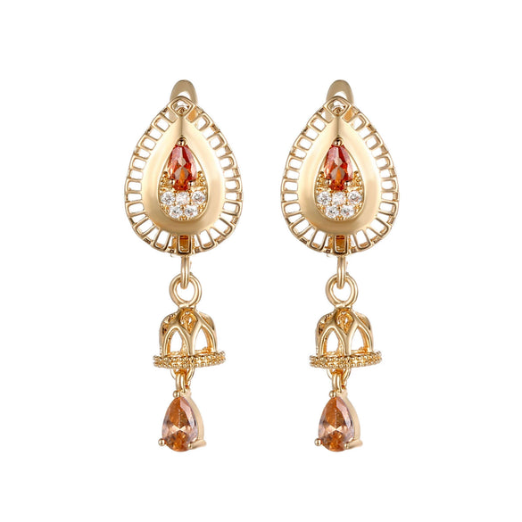 Alloy Tulip Flower Minimalist Women's Earrings Electroplated