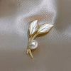 Alloy Tulip Women's Brooch With Natural Flower Design And Electroplating
