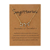 Alloy Twelve Constellations Star Pendant Necklace