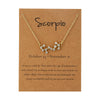Alloy Twelve Constellations Star Pendant Necklace