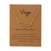 Alloy Twelve Constellations Star Pendant Necklace