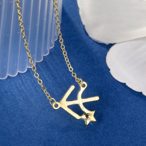 Alloy Twelve Constellations Star Pendant Necklace