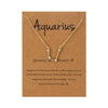 Alloy Twelve Constellations Star Pendant Necklace