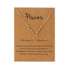 Alloy Twelve Constellations Star Pendant Necklace