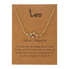 Alloy Twelve Constellations Star Pendant Necklace