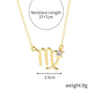 Alloy Twelve Constellations Star Pendant Necklace