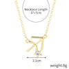 Alloy Twelve Constellations Star Pendant Necklace