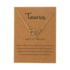 Alloy Twelve Constellations Star Pendant Necklace