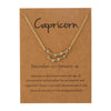 Alloy Twelve Constellations Star Pendant Necklace