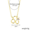 Alloy Twelve Constellations Star Pendant Necklace