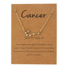 Alloy Twelve Constellations Star Pendant Necklace