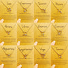 Alloy Twelve Constellations Star Pendant Necklace