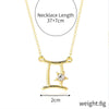 Alloy Twelve Constellations Star Pendant Necklace
