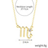 Alloy Twelve Constellations Star Pendant Necklace