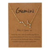 Alloy Twelve Constellations Star Pendant Necklace