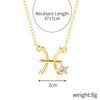 Alloy Twelve Constellations Star Pendant Necklace