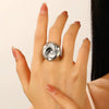 Alloy Twist Geometric Women's Jewelry Set With Electroplating Necklace Earrings Ring