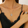 Alloy Twist Geometric Women's Jewelry Set With Electroplating Necklace Earrings Ring