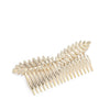 Alloy Two Leaf Insert Hair Comb For Women With Electroplating Design