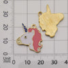 Alloy Unicorn Dripping Oil Diy Handmade Jewelry Accessories Pendant Earrings Necklace Keychain