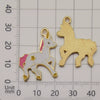 Alloy Unicorn Dripping Oil Diy Handmade Jewelry Accessories Pendant Earrings Necklace Keychain
