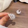 Alloy Ushaped Electroplated Little Fresh Style Pearl Earrings For Women