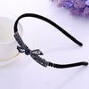 Alloy Velvet Nonslip Crystal Retro Bow Headband With Rhinestones For Women Electroplated Hair Accessories
