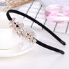 Alloy Velvet Rhinestone Headband Bow Handmade Hair Accessories For Women