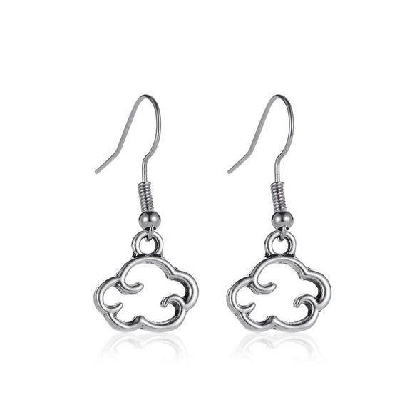 Alloy Vintage Cloud Butterfly Animal Zodiac Electroplated Women's Earrings