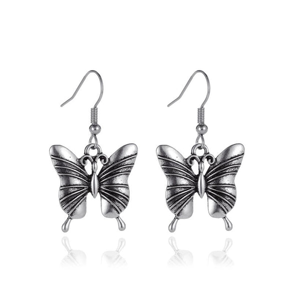 Alloy Vintage Cloud Butterfly Animal Zodiac Electroplated Women's Earrings