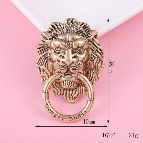 Alloy Vintage Lion Head Leopard Head Elephant Diy Handmade Electroplated Material