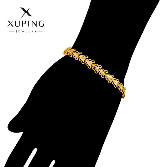 Alloy Vintage Reverse Mold Gold Plated Electroplated Women's Bracelet