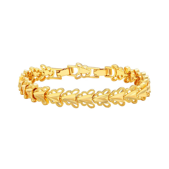 Alloy Vintage Reverse Mold Gold Plated Electroplated Women's Bracelet