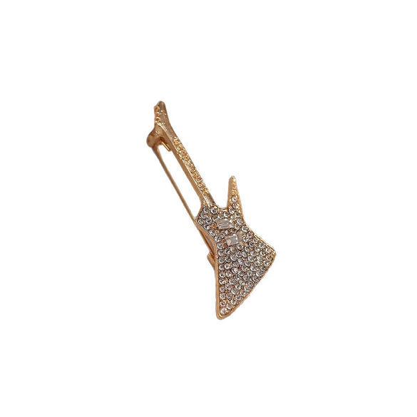 Alloy Violin Note Guitar Brooch Electroplating Highend Women's Clothing Suit Accessories Pin Original Design