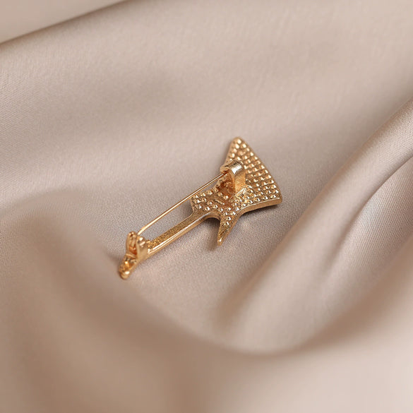Alloy Violin Note Guitar Brooch Electroplating Highend Women's Clothing Suit Accessories Pin Original Design